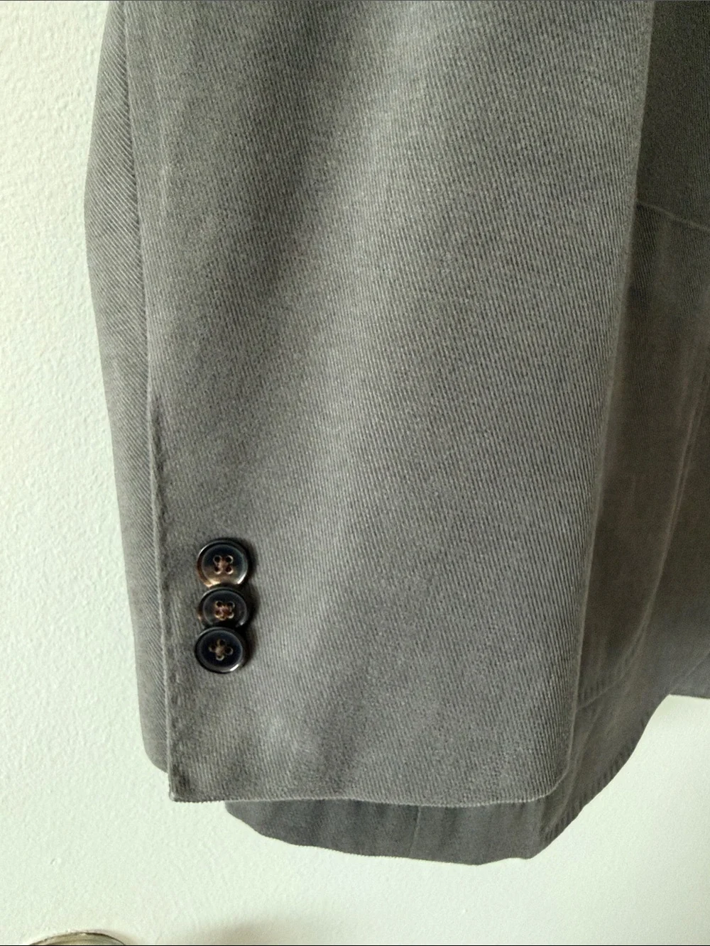 Spier & Mackay Tessuti di Sondrio Grey Cotton Twill Blazer Sport Coat Jacket 42